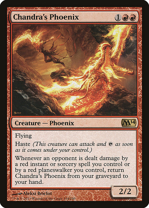 Chandra's Phoenix - Magic 2014 Rare Card