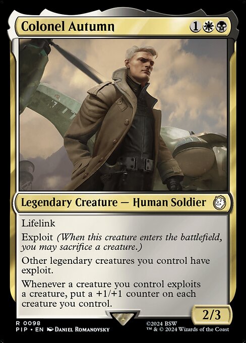 Colonel Autumn - Fallout Rare Card
