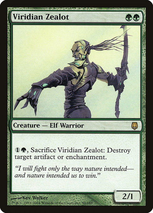 Viridian Zealot - Darksteel Rare Card