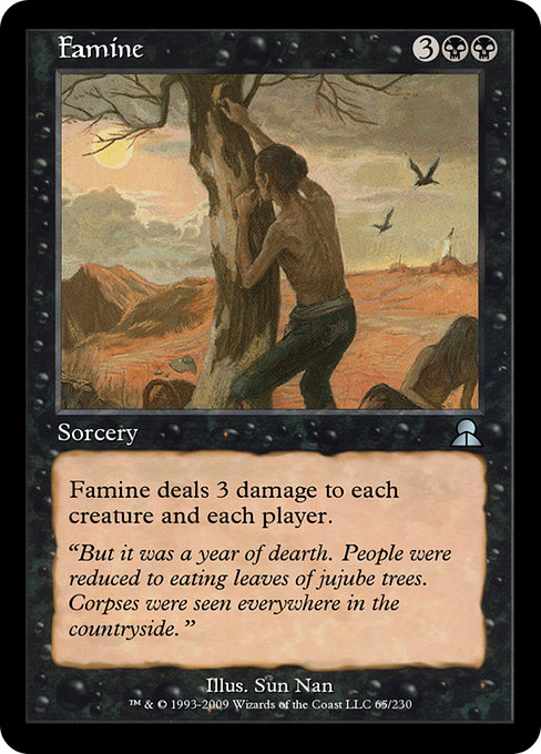 Famine - Masters Edition III Uncommon Card