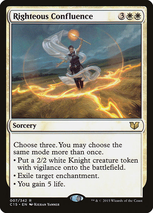 Righteous Confluence - Commander 2015 Rare Card