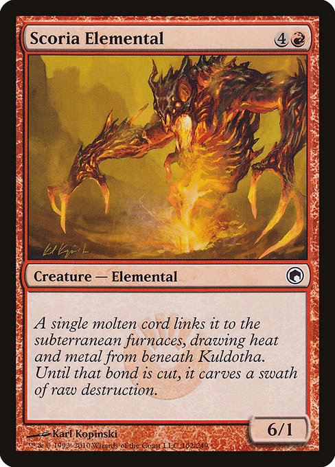 Scoria Elemental - Scars of Mirrodin Common Card