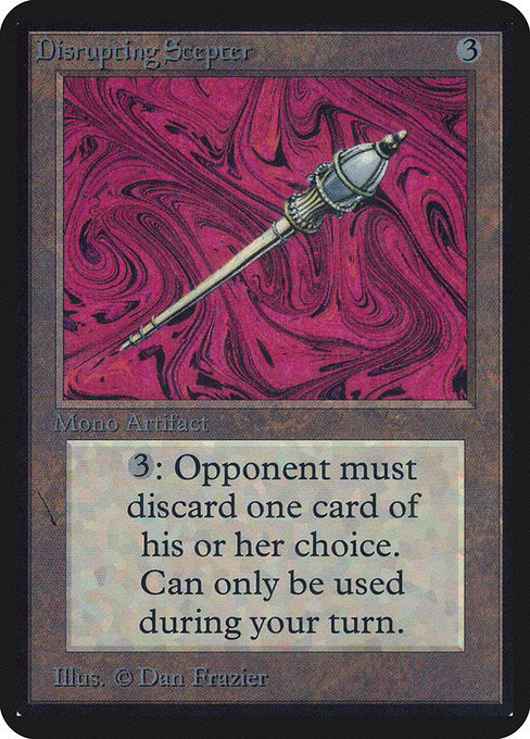 Disrupting Scepter - Limited Edition Alpha Rare Card