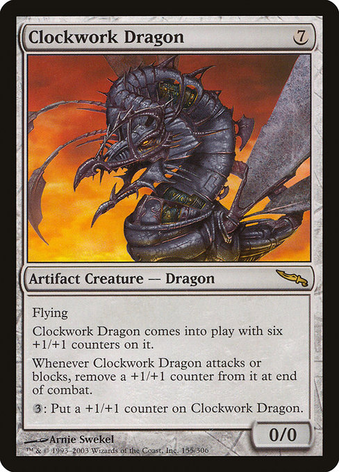 Clockwork Dragon - Mirrodin Rare Card