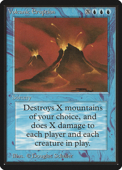 Volcanic Eruption - Limited Edition Beta Rare Card