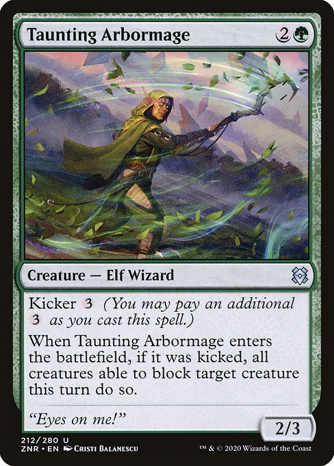 Taunting Arbormage - Zendikar Rising Uncommon Card