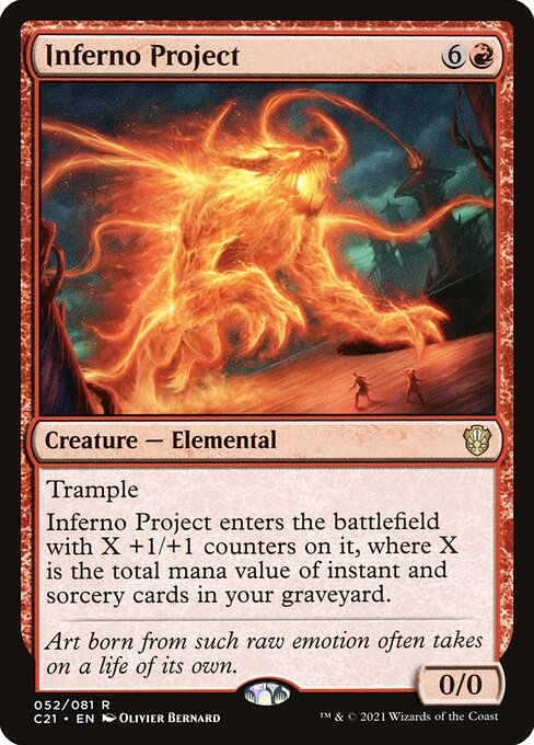 Inferno Project - Commander 2021 Rare Card