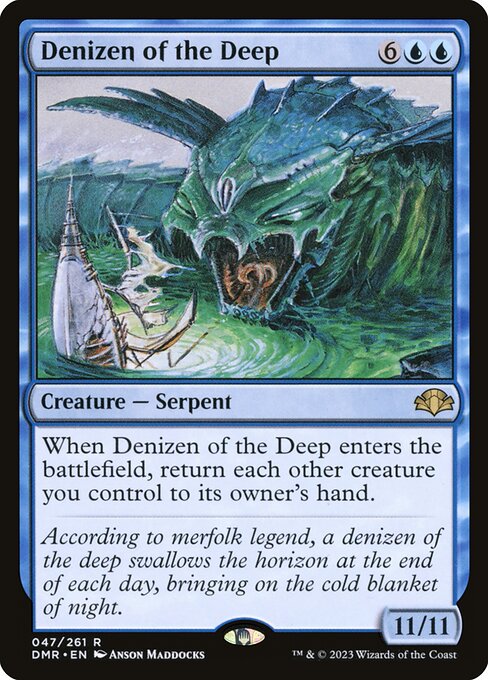 Denizen of the Deep - Dominaria Remastered Rare Card
