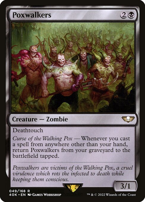 Poxwalkers - Warhammer 40,000 Commander Rare Card