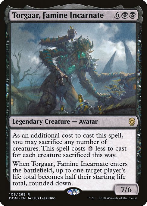 Torgaar, Famine Incarnate - Dominaria Rare Card