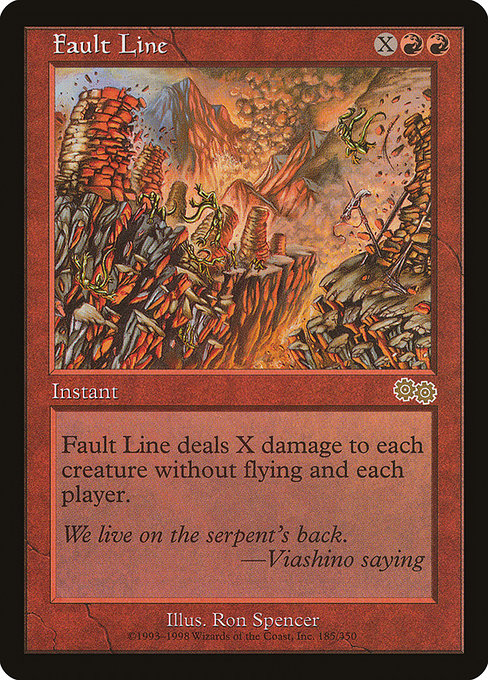 Fault Line - Urza's Saga Rare Card