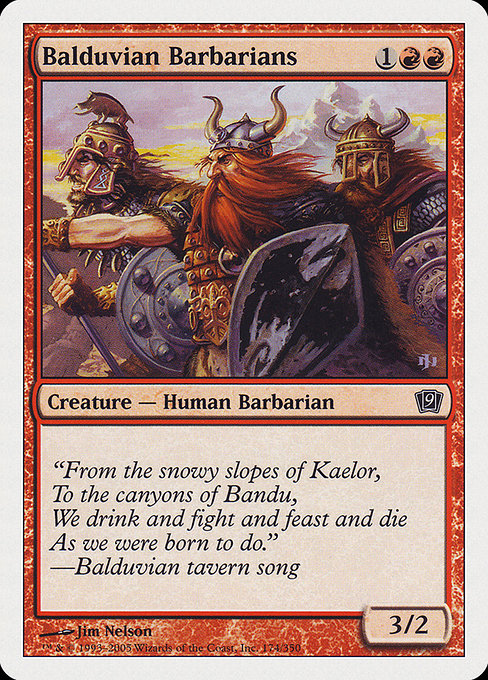 Balduvian Barbarians - Ninth Edition Common Card