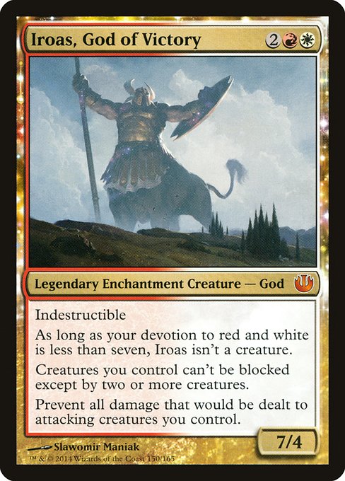 Iroas, God of Victory - Journey into Nyx Mythic Card