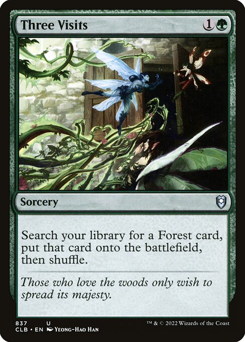 Three Visits - Commander Legends: Battle for Baldur's Gate Uncommon Card