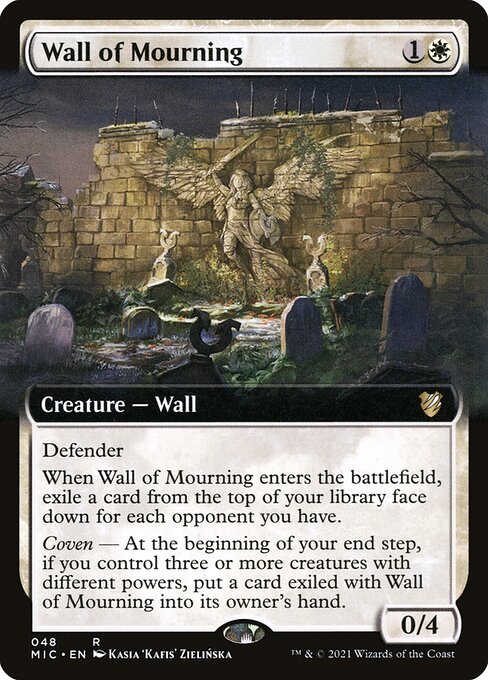 Wall of Mourning - Midnight Hunt Commander Rare Card