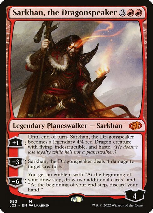 Sarkhan, the Dragonspeaker - Jumpstart 2022 Mythic Card