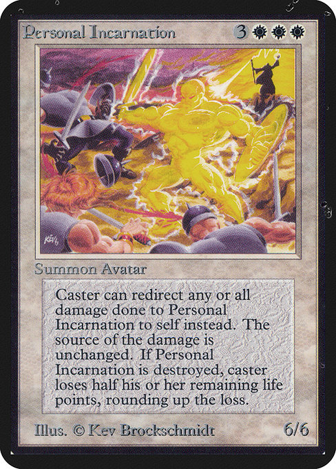 Personal Incarnation - Limited Edition Alpha Rare Card