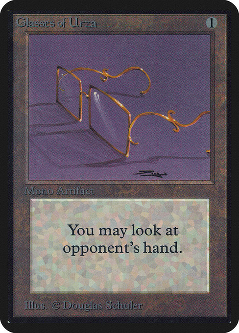 Glasses of Urza - Limited Edition Alpha Uncommon Card