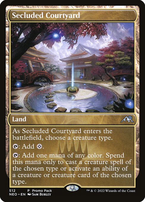 Secluded Courtyard - Kamigawa: Neon Dynasty Uncommon Card