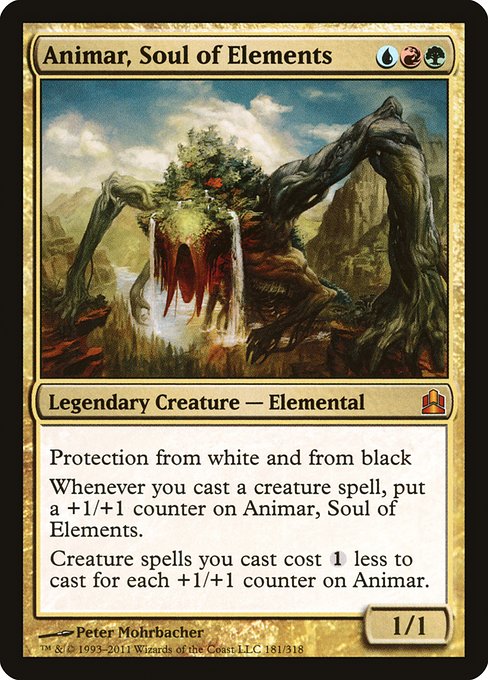 Animar, Soul of Elements - Commander 2011 Mythic Card