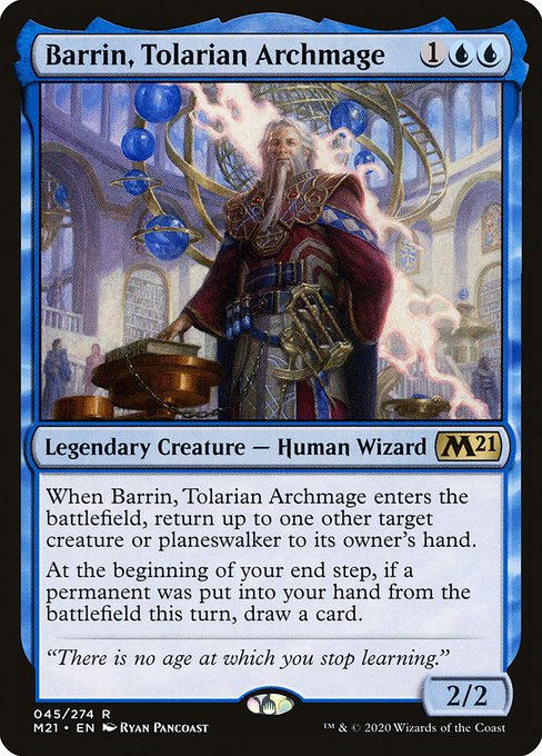 Barrin, Tolarian Archmage - Core Set 2021 Rare Card