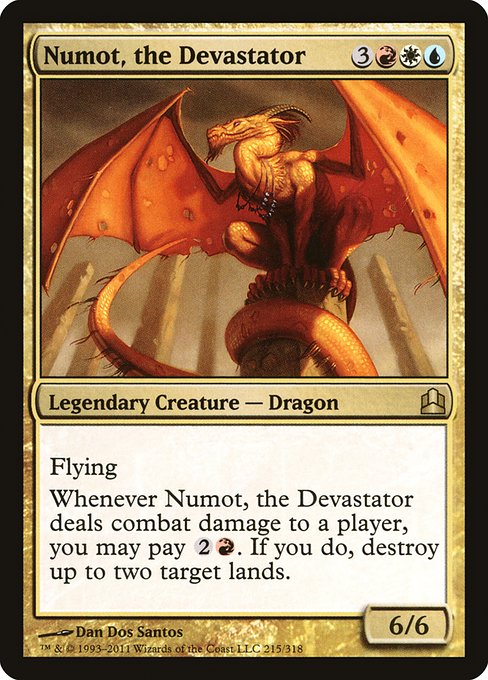 Numot, the Devastator - Commander 2011 Rare Card