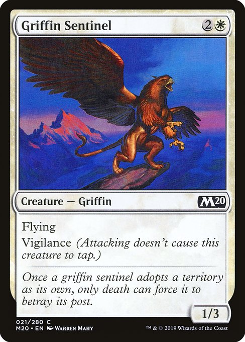 Griffin Sentinel - Core Set 2020 Common Card