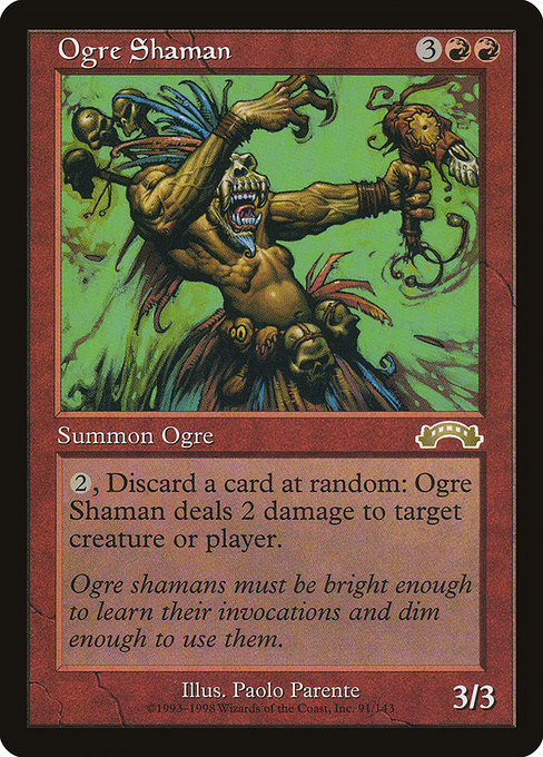Ogre Shaman - Exodus Rare Card