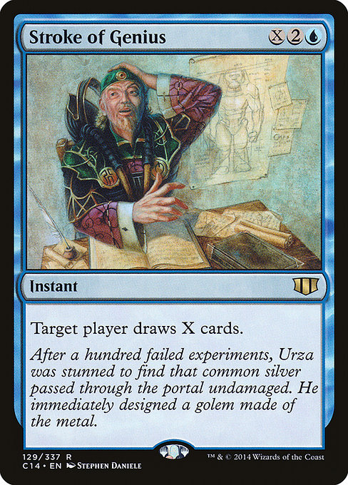 Stroke of Genius - Commander 2014 Rare Card