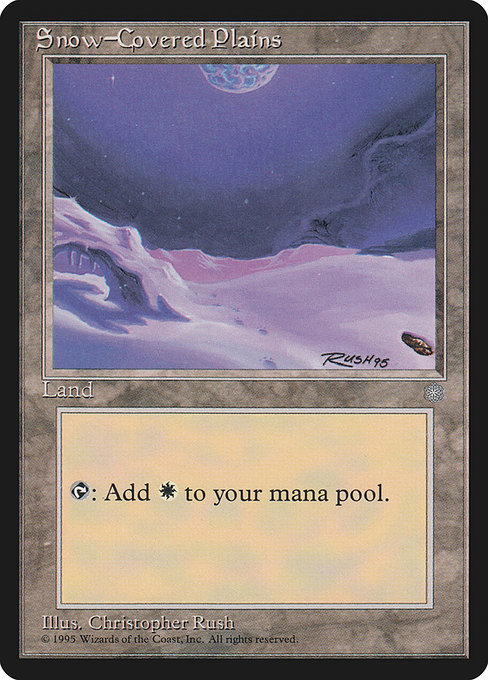 Snow-Covered Plains - Ice Age Common Card