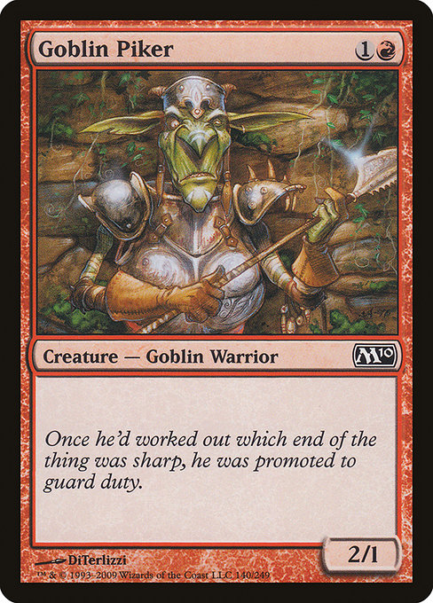 Goblin Piker - Magic 2010 Common Card