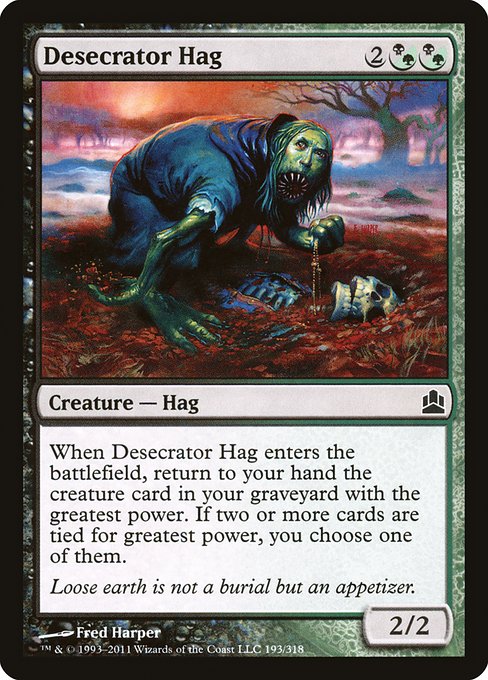 Desecrator Hag - Commander 2011 Common Card