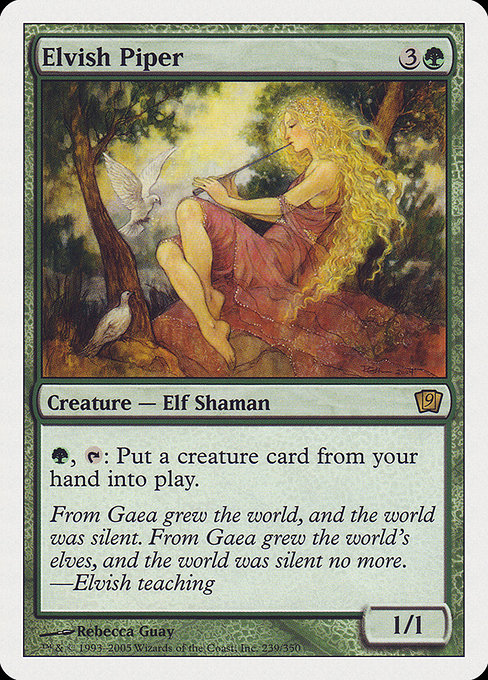 Elvish Piper - Ninth Edition Rare Card