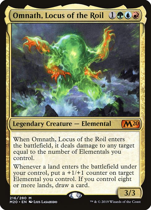 Omnath, Locus of the Roil - Core Set 2020 Mythic Card