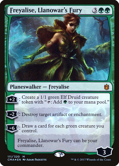 Freyalise, Llanowar's Fury - Commander Anthology Mythic Card