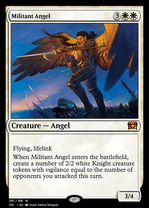 Militant Angel - Treasure Chest Mythic Card
