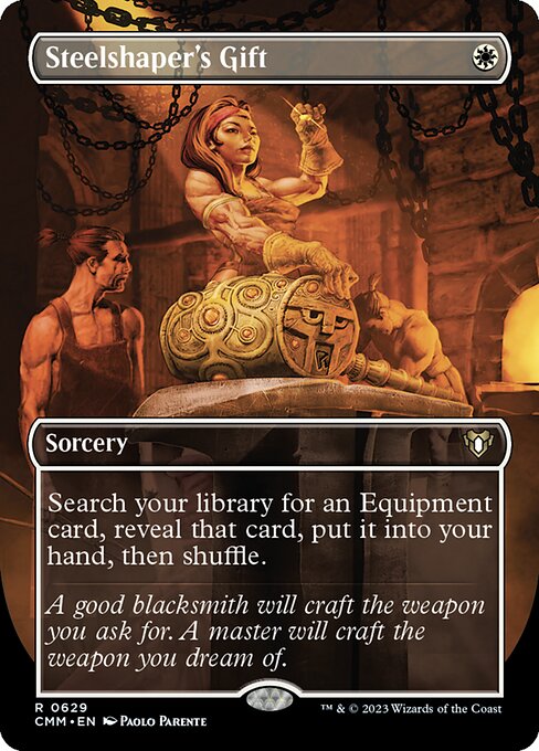Steelshaper's Gift - Commander Masters Rare Card