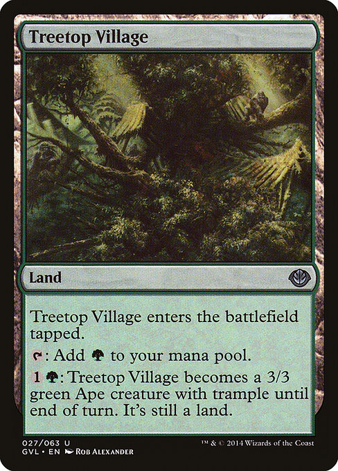 Treetop Village - Duel Decks Anthology: Garruk vs. Liliana Uncommon Card