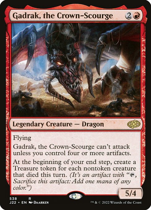 Gadrak, the Crown-Scourge - Jumpstart 2022 Rare Card