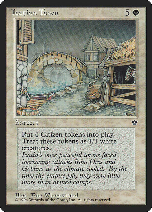 Icatian Town - Fallen Empires Rare Card