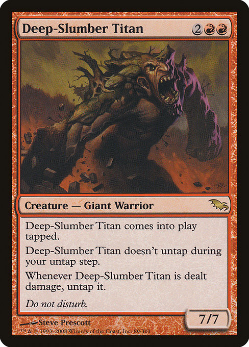 Deep-Slumber Titan - Shadowmoor Rare Card