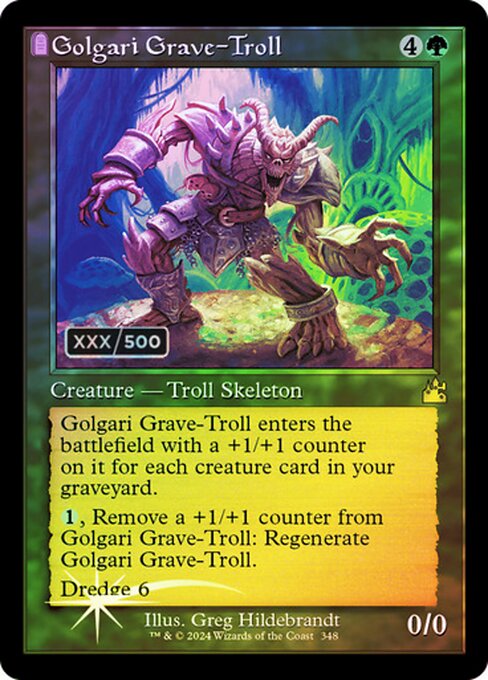 Golgari Grave-Troll - Ravnica Remastered Rare Card