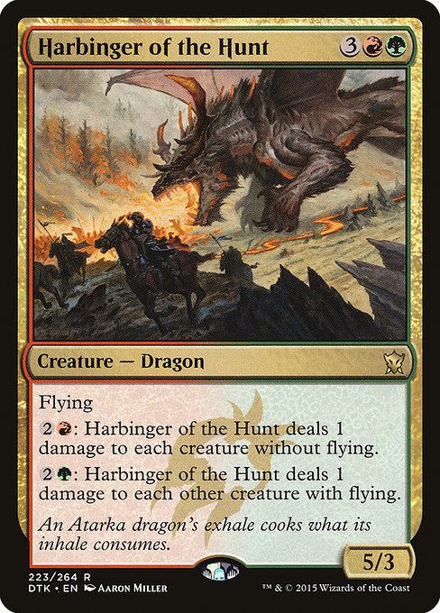 Harbinger of the Hunt - Dragons of Tarkir Rare Card