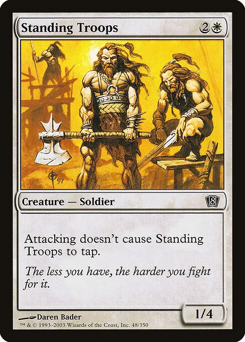 Standing Troops - Eighth Edition Common Card