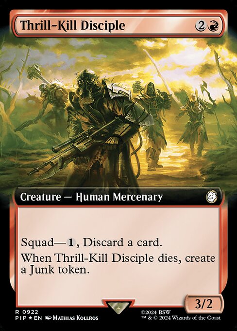 Thrill-Kill Disciple - Fallout Rare Card