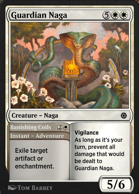 Guardian Naga // Banishing Coils - Alchemy Horizons: Baldur's Gate Common Card