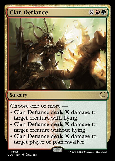 Clan Defiance - Ravnica: Clue Edition Rare Card