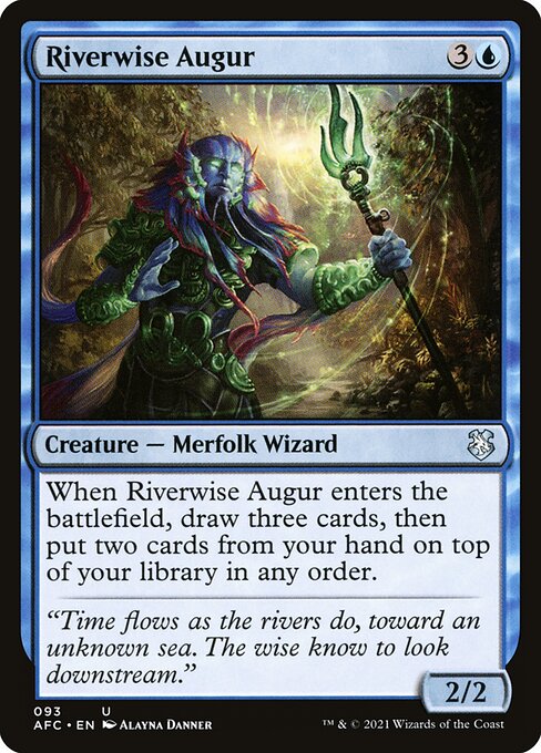 Riverwise Augur - Forgotten Realms Commander Uncommon Card