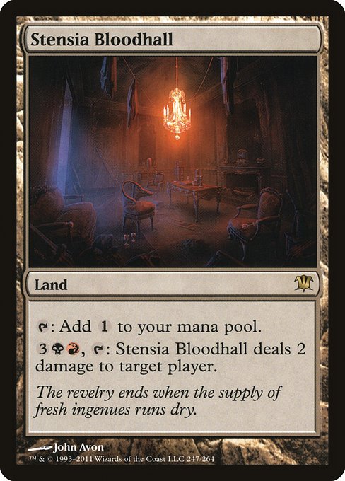 Stensia Bloodhall - Innistrad Rare Card