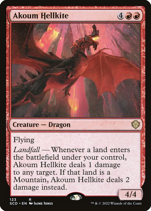 Akoum Hellkite - Starter Commander Decks Rare Card